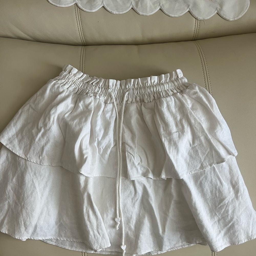 NWOT Stoney Clover Lane White Layered Skirt